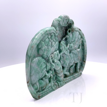 Cargar imagen en el visor de la galería, Natural Burmese Jade Luck Symbol Sculpture