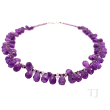 Load image into Gallery viewer, Closer view of Amethyst Faceted Bead Necklace