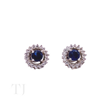 Load image into Gallery viewer, Doublet Sapphire Round Shape Jewelry Set