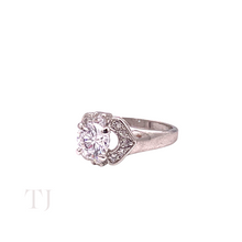 Cargar imagen en el visor de la galería, Diamonique Princess Cut Ring in Sterling Silver