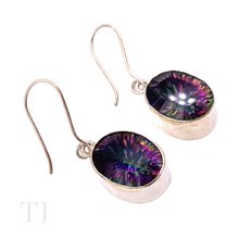 Load image into Gallery viewer, Mystic Topaz Oval Earrings in Sterling Silver