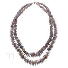 Load image into Gallery viewer, Labradorite Chip Layered Necklace
