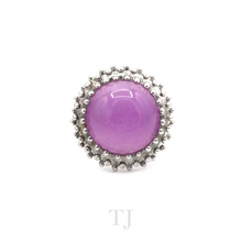 Load image into Gallery viewer, Lavender Jade RIng in Sterling Silver