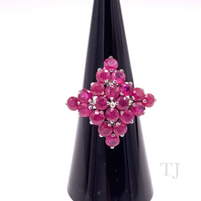 Загрузить изображение в средство просмотра галереи, Ruby Rhombus Ring in Sterling Silver