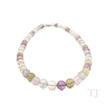 Load image into Gallery viewer, Front view of Ametrine bead necklace