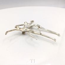 Load image into Gallery viewer, Two People Dancing figure Sterling Silver Brooch