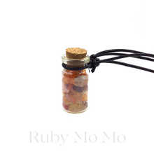 Load image into Gallery viewer, Carnelian Bottle Necklace