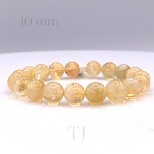 将图片加载到图库查看器,Citrine bead bracelet with elastic string 10 mm