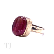 Load image into Gallery viewer, Pink Tourmaline Stone Ring in Sterling Silver