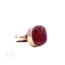 Load image into Gallery viewer, Pink Tourmaline Stone Ring in Sterling Silver