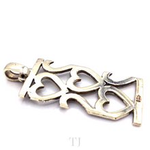 Load image into Gallery viewer, Sterling Silver Heart in Square Shape Pendant