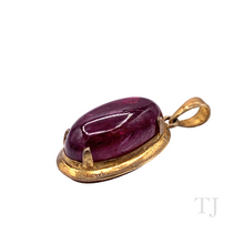 Load image into Gallery viewer, Burmese Ruby Cabochon Pendant