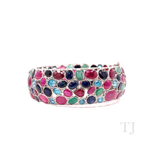 将图片加载到图库查看器,925 纯银多宝石手镯