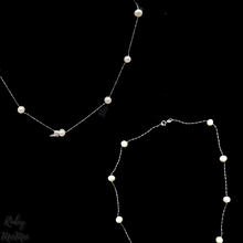 Load image into Gallery viewer, Pearl Necklace in Sterling Silver