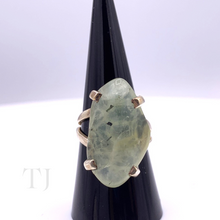 Load image into Gallery viewer, Prehnite Stone Ring in Sterling Silver