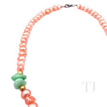 Load image into Gallery viewer, Freshwater Orange Pearl Necklace