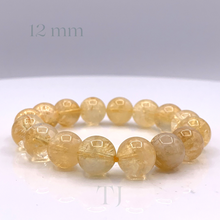 将图片加载到图库查看器,Citrine bead bracelet with elastic string 12 mm