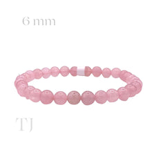 Cargar imagen en el visor de la galería, Rose Quartz 6 mm bracelet