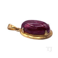 Load image into Gallery viewer, Burmese Ruby Cabochon Pendant