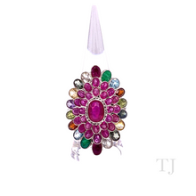 Load image into Gallery viewer, Multi Gemstones 4 Layered Ring in Sterling Silver