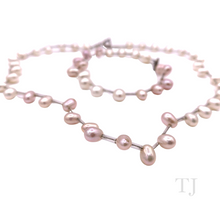 Load image into Gallery viewer, Freshwater Pearl Necklace & Bracelet Set