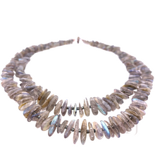 Load image into Gallery viewer, Labradorite Chip Layered Necklace