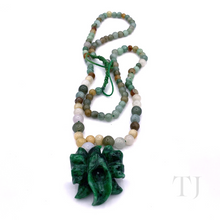 Загрузить изображение в средство просмотра галереи, Jade Bead Necklace with Pendant