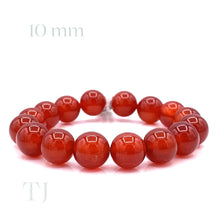 Load image into Gallery viewer, Carnelian Bead bracelet with elastic string