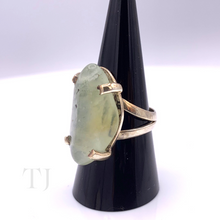 Load image into Gallery viewer, Prehnite Stone Ring in Sterling Silver