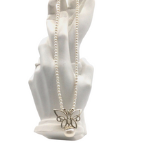 Load image into Gallery viewer, Pearl Necklace with sterling silver