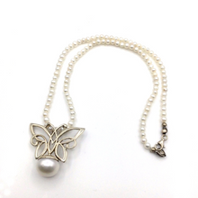 Load image into Gallery viewer, Pearl Necklace with sterling silver