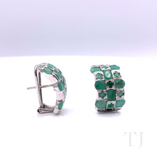 Загрузить изображение в средство просмотра галереи, Emerald Oval Flat Cut Jewelry Set