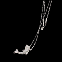 Load image into Gallery viewer, Sterling Silver Necklace in Dolphin Shape