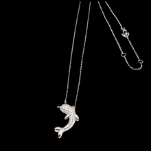 Load image into Gallery viewer, Sterling Silver Necklace in Dolphin Shape