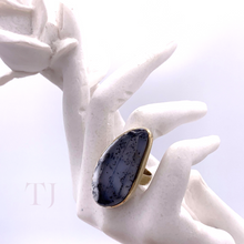 Load image into Gallery viewer, Jasper Tear Drop Ring in Sterling Silver