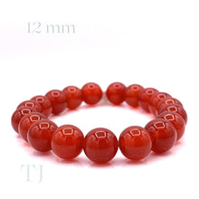 Load image into Gallery viewer, Carnelian Bead bracelet with elastic string