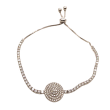 Cargar imagen en el visor de la galería, Sterling Silver Bracelet With Diamonds