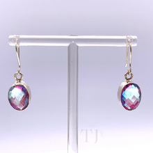 Load image into Gallery viewer, Mystic Topaz Oval Faceted Earrings in Sterling Silver