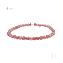 Cargar imagen en el visor de la galería, Strawberry Quartz Bracelet Natural Color