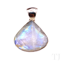 Load image into Gallery viewer, Moonstone Tear Drop Cut Pendant in Sterling Silver