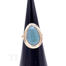 Загрузить изображение в средство просмотра галереи, Larimar Tear Drop Ring in Sterling Silver