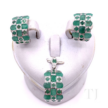 Загрузить изображение в средство просмотра галереи, Emerald Oval Flat Cut Jewelry Set