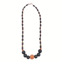 Load image into Gallery viewer, Multi- Color Tourmaline Necklace with jade circle pendant