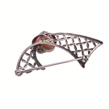 Load image into Gallery viewer, Italian Angel skin Coral brooch in Sterling silver