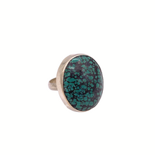 Load image into Gallery viewer, Green Turquoise Ring In sterling silver