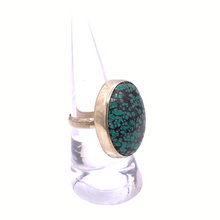 Load image into Gallery viewer, Green Turquoise Ring In sterling silver