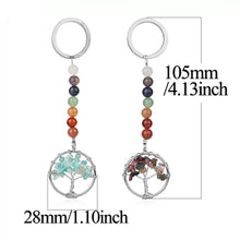 Cargar imagen en el visor de la galería, Tree of Life Beaded Key Chain