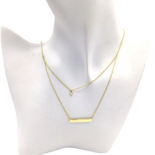 Cargar imagen en el visor de la galería, Sterling silver Necklace with gold coated