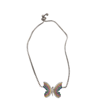 Load image into Gallery viewer, Sterling silver Bracelet with butterfly Charm
