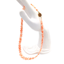 Load image into Gallery viewer, Italian Angel skin Coral Bracelet in 14k gold